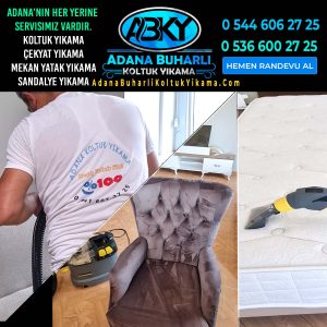 Adana Çukurova Buharlı Koltuk Yıkama